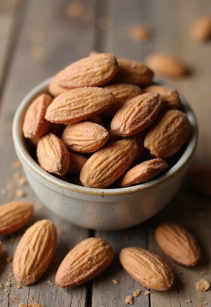 26 Easy Snack Mix Recipes for Sharing - 14. Cinnamon Sugar Almonds