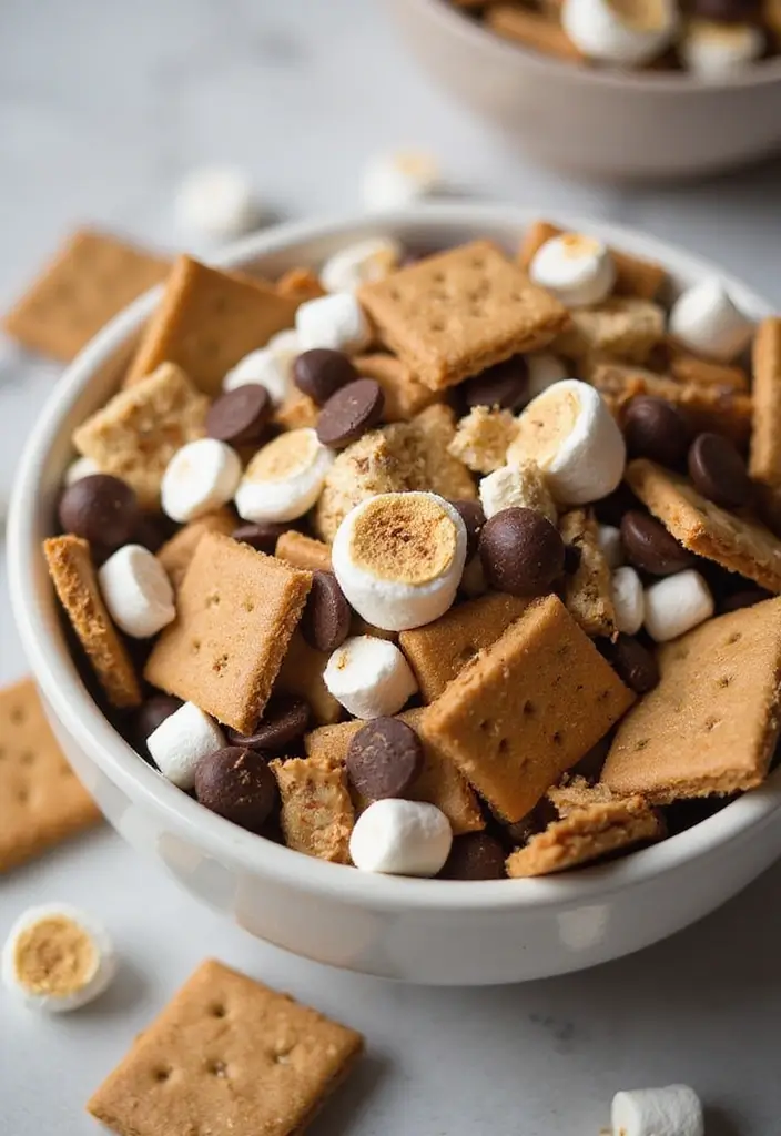 26 Easy Snack Mix Recipes for Sharing - 26. S'mores Snack Mix