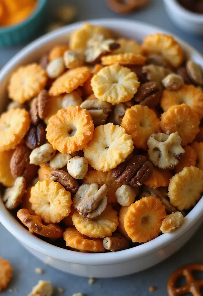 26 Easy Snack Mix Recipes for Sharing - 6. Savory Ranch Snack Mix