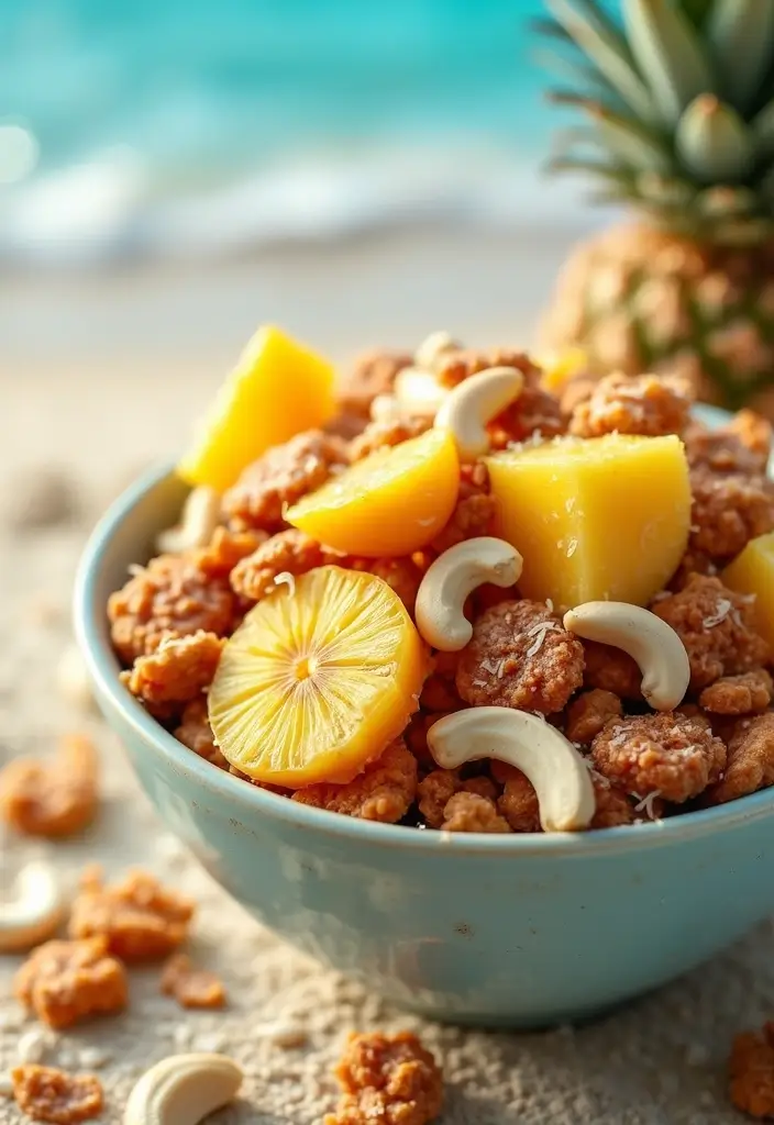 26 Easy Snack Mix Recipes for Sharing - 7. Tropical Trail Mix