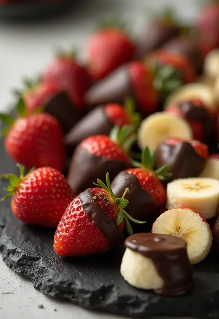 26 Gluten and Dairy Free Snack Recipes for Healthy Eating 128 26 Gluten and Dairy Free Snack Recipes for Healthy Eating - 20. Dark Chocolate Dipped Fruit