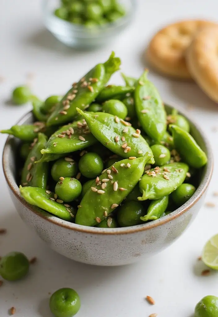 26 Gluten and Dairy Free Snack Recipes for Healthy Eating 157 26 Gluten and Dairy Free Snack Recipes for Healthy Eating - 25. Honey Sesame Snap Peas