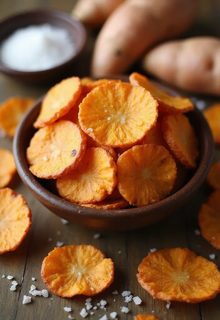 26 Gluten and Dairy Free Snack Recipes for Healthy Eating 32 26 Gluten and Dairy Free Snack Recipes for Healthy Eating - 6. Sweet Potato Chips