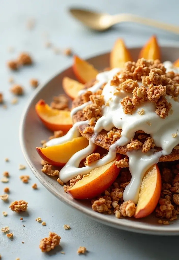 26 Healthy Greek Yogurt Snack Recipes Packed with Protein - 15. Greek Yogurt Apple Nachos