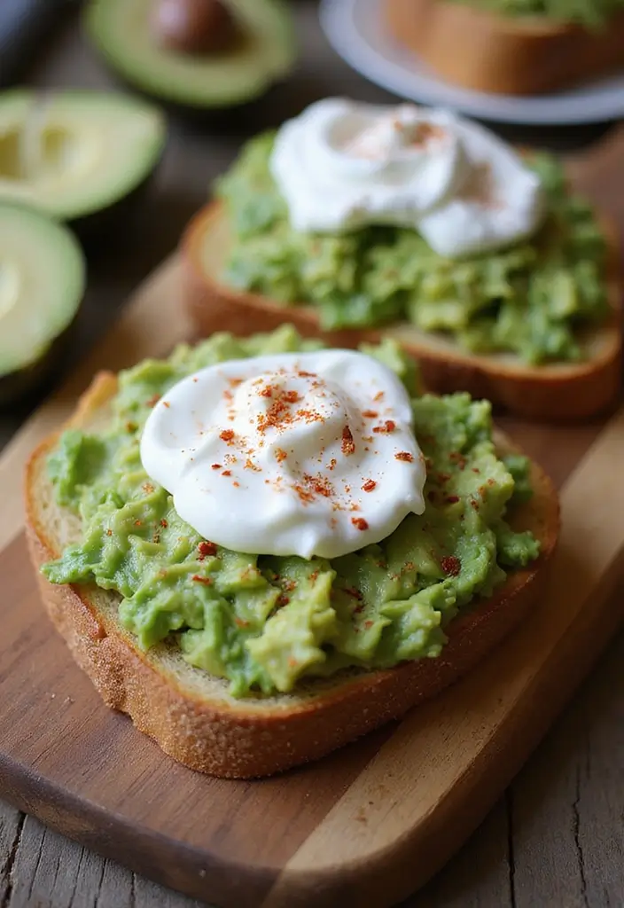 26 Healthy Greek Yogurt Snack Recipes Packed with Protein - 20. Greek Yogurt and Avocado Toast