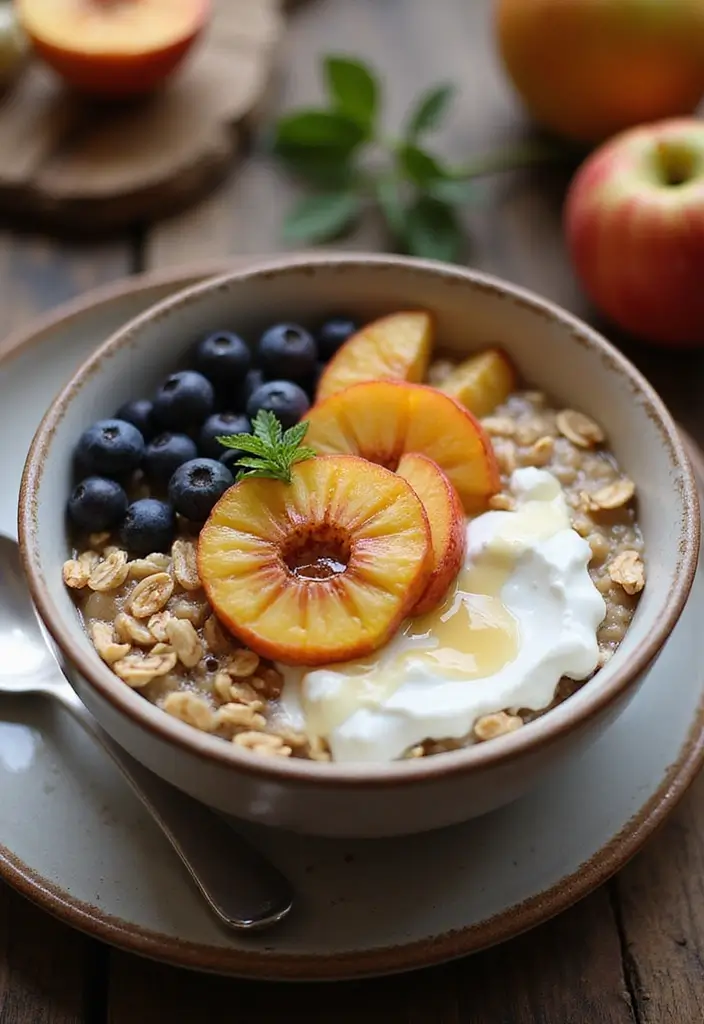 26 Healthy Greek Yogurt Snack Recipes Packed with Protein - 25. Greek Yogurt and Honey Porridge