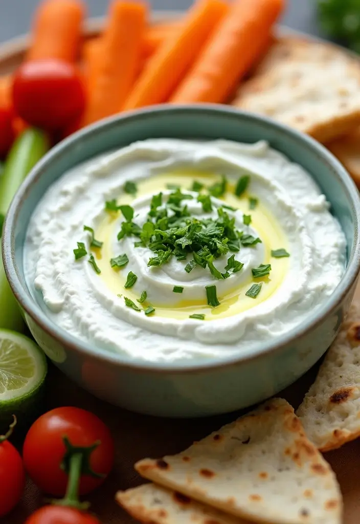 26 Healthy Greek Yogurt Snack Recipes Packed with Protein - 4. Greek Yogurt and Cucumber Dip (Tzatziki)