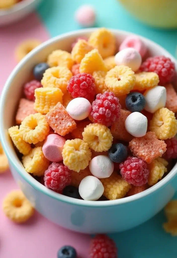 26 Healthy Snack Mix Recipes for Anytime Crunch 1 26 Healthy Snack Mix Recipes for Anytime Crunch - 1. Fruity Cereal Crunch Mix
