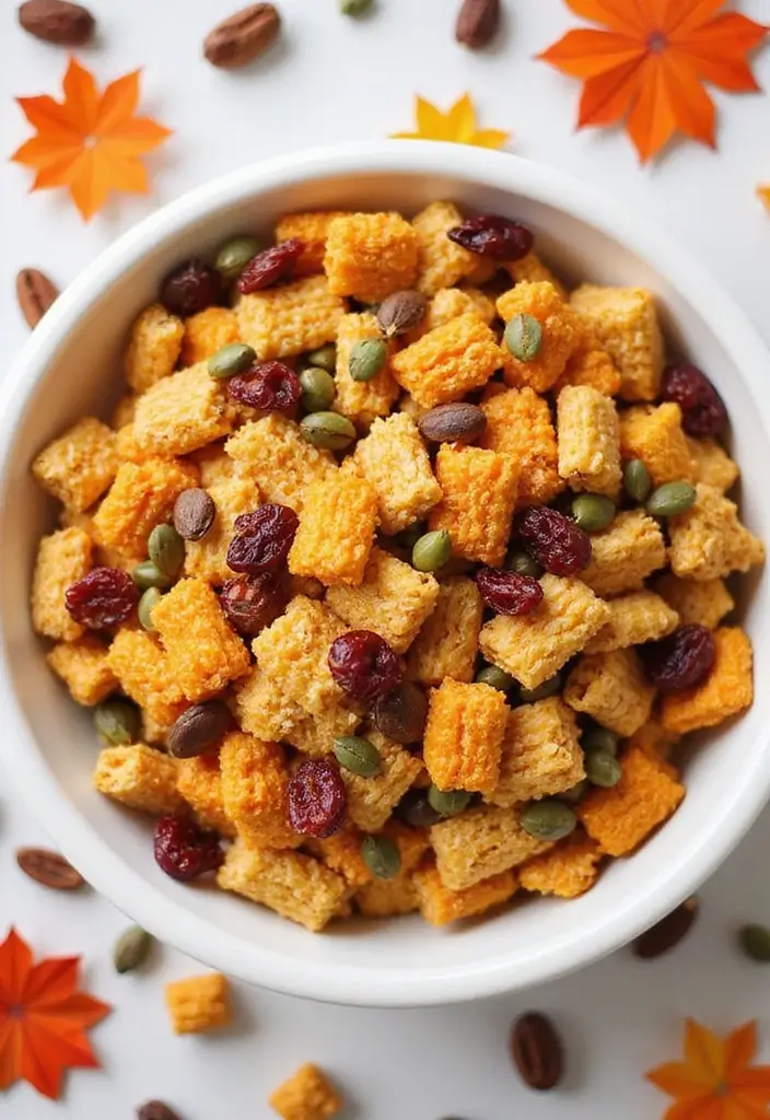 26 Healthy Snack Mix Recipes for Anytime Crunch 85 26 Healthy Snack Mix Recipes for Anytime Crunch - 13. Pumpkin Spice Snack Mix