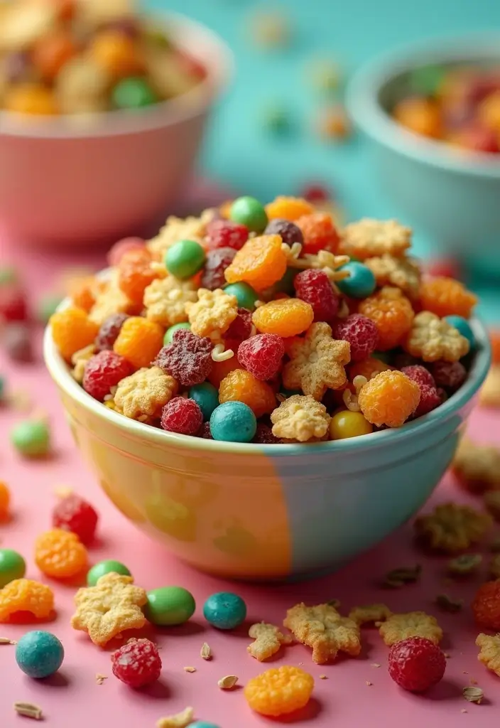26 Healthy Snack Mix Recipes for Anytime Crunch 155 26 Healthy Snack Mix Recipes for Anytime Crunch - 23. Colorful Rainbow Snack Mix