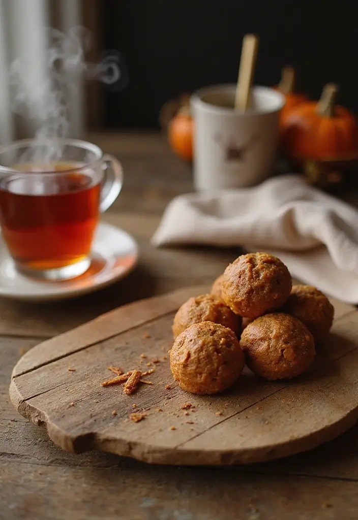 26 Quick Snack Recipes for Tea Time Moments 70 26 Quick Snack Recipes for Tea Time Moments - 12. Pumpkin Spice Energy Bites