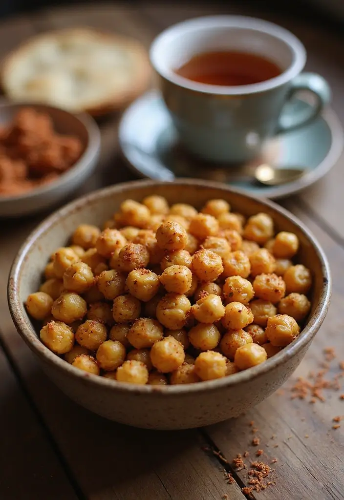 26 Quick Snack Recipes for Tea Time Moments 48 26 Quick Snack Recipes for Tea Time Moments - 8. Roasted Chickpeas