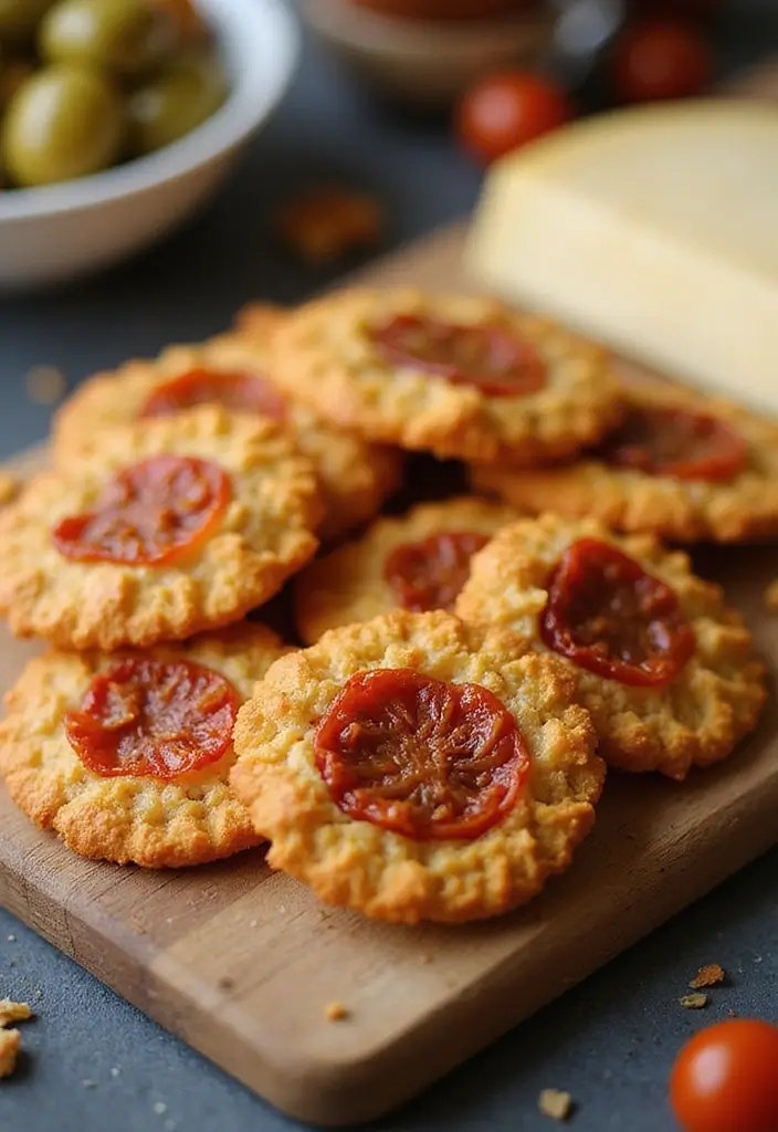 26 Snack Crackers Recipes No Bake and Simple 170 26 Snack Crackers Recipes No Bake and Simple - 26. Sun-Dried Tomato Crackers