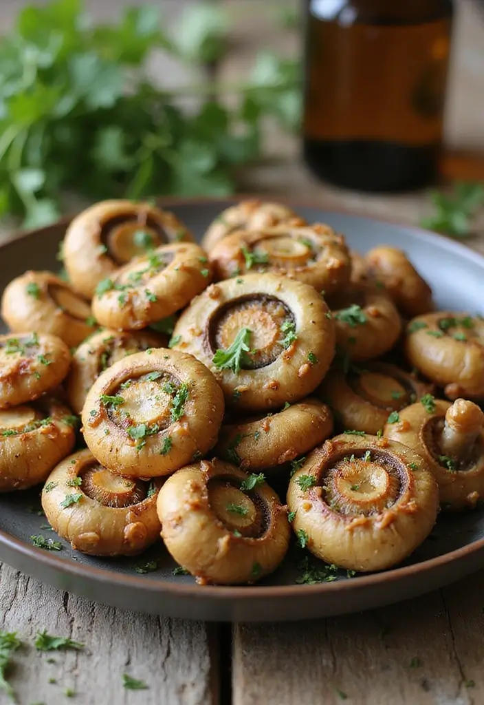 27 Air Fryer Snack Recipes for Fast and Crispy Bites 60 27 Air Fryer Snack Recipes for Fast and Crispy Bites - 10. Air Fryer Crispy Garlic Mushrooms