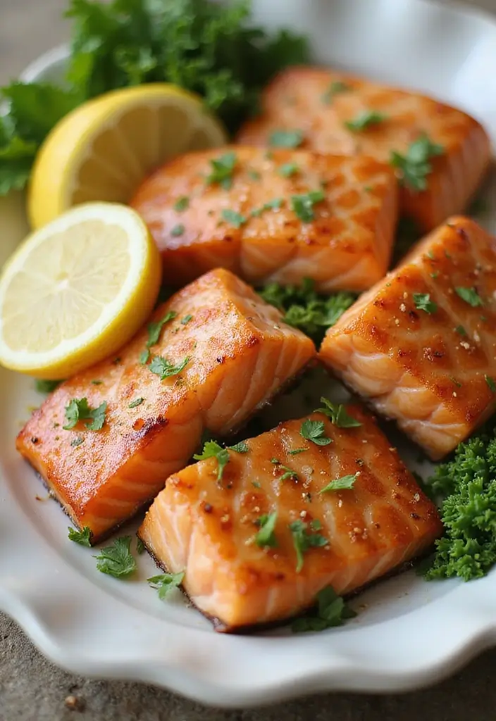 27 Air Fryer Snack Recipes for Fast and Crispy Bites 109 27 Air Fryer Snack Recipes for Fast and Crispy Bites - 17. Air Fryer Salmon Bites