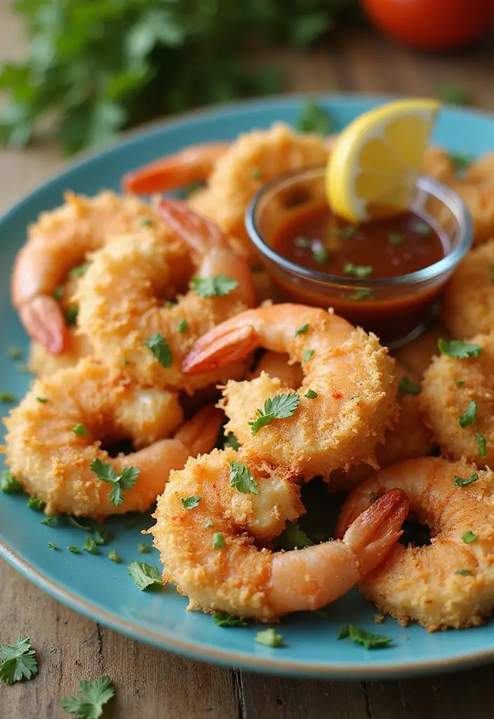 27 Air Fryer Snack Recipes for Fast and Crispy Bites 121 27 Air Fryer Snack Recipes for Fast and Crispy Bites - 19. Air Fryer Coconut Shrimp