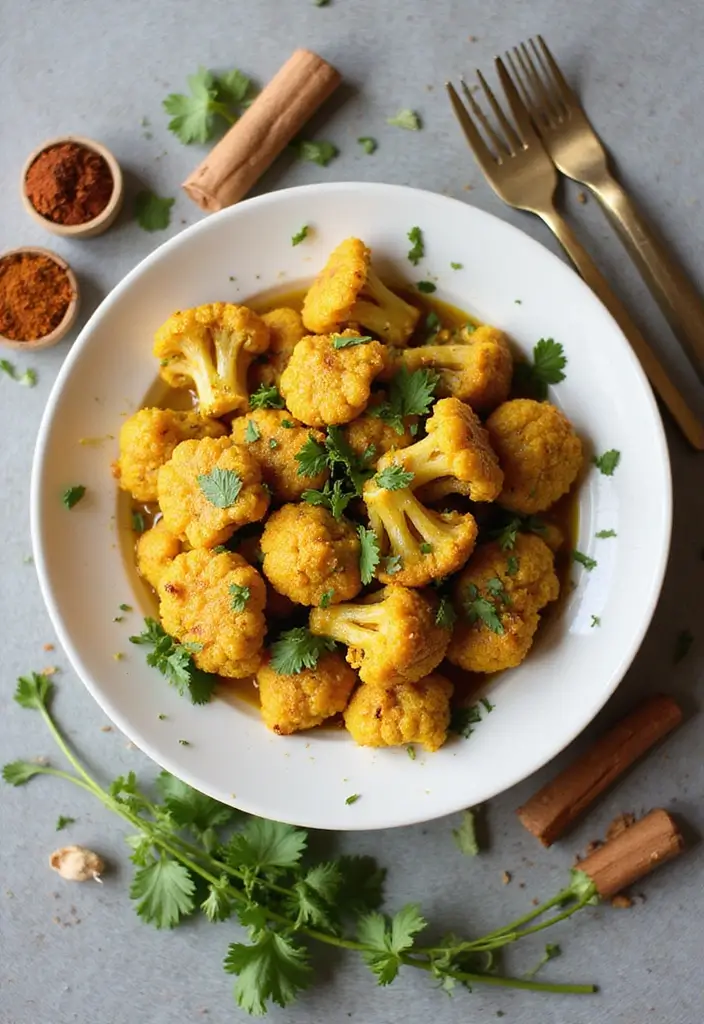 27 Air Fryer Snack Recipes for Fast and Crispy Bites 161 27 Air Fryer Snack Recipes for Fast and Crispy Bites - 25. Air Fryer Curried Cauliflower
