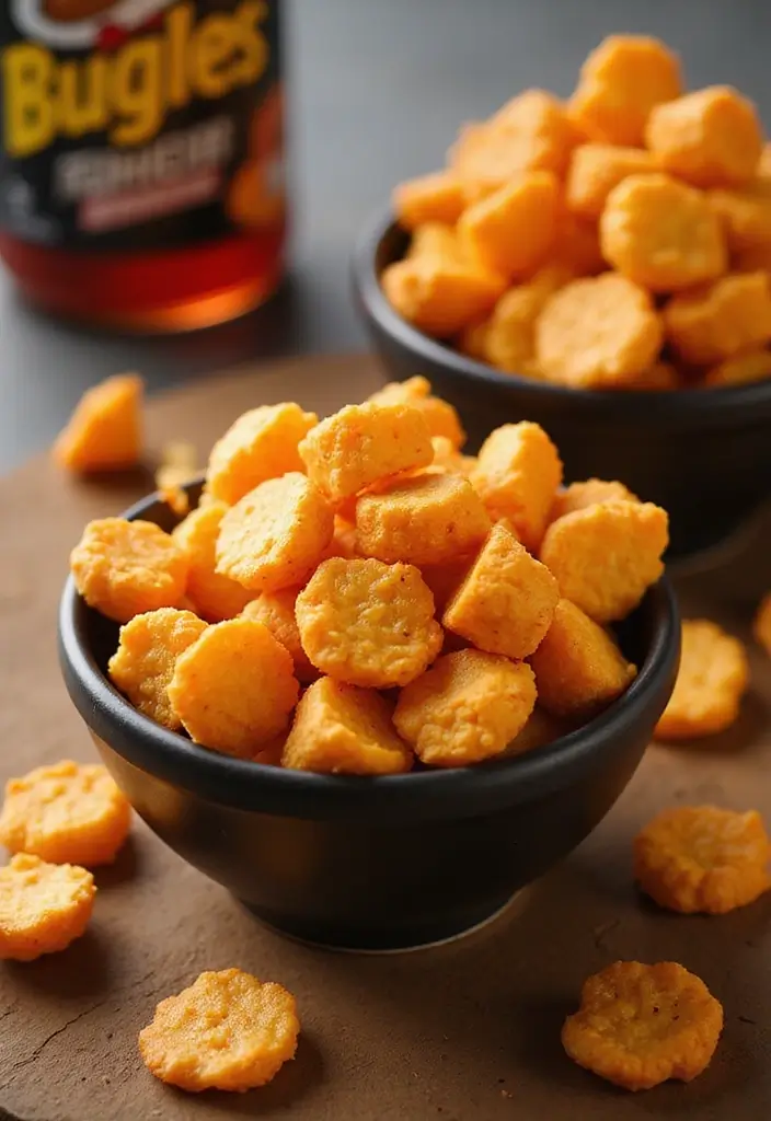 27 Bugles Snack Mix Recipes for Sweet and Savory Bites 172 27 Bugles Snack Mix Recipes for Sweet and Savory Bites - 26. Bugles Spicy Cheese Puffs