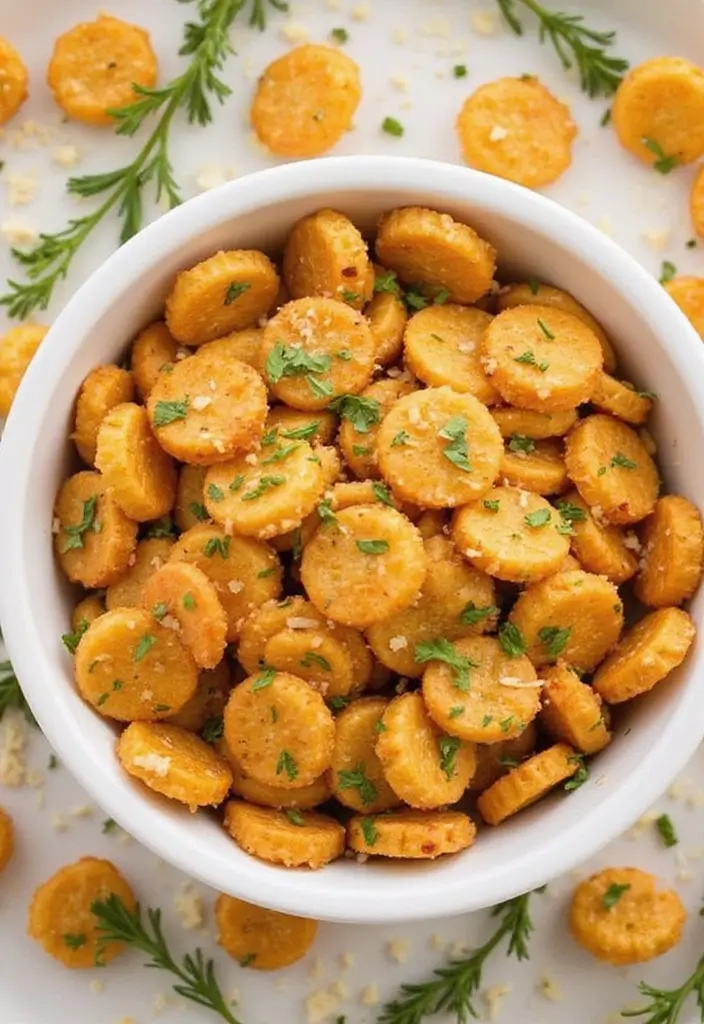 27 Bugles Snack Mix Recipes for Sweet and Savory Bites 22 27 Bugles Snack Mix Recipes for Sweet and Savory Bites - 4. Parmesan Herb Bugles Mix