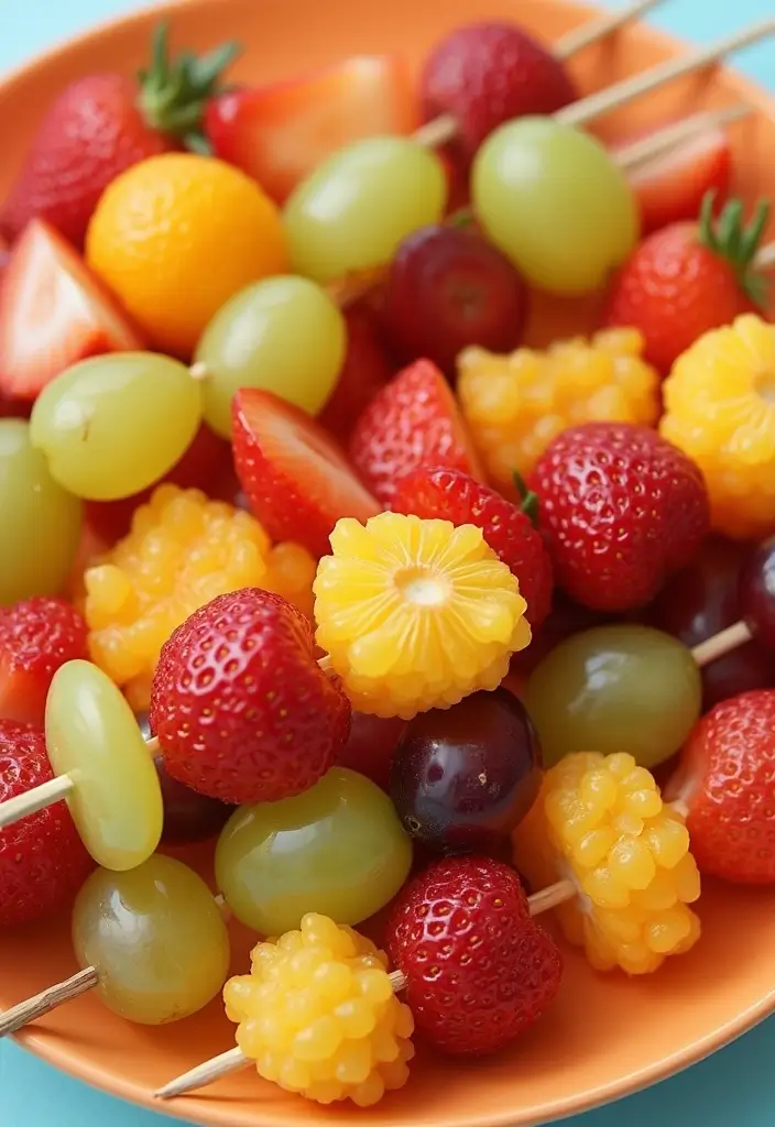 27 Easy After School Snack Recipes Kids Will Love 1 27 Easy After School Snack Recipes Kids Will Love - 1. Rainbow Fruit Skewers
