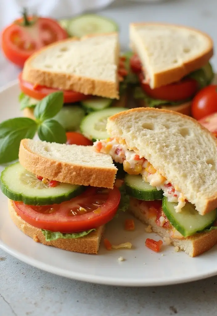 27 Easy After School Snack Recipes Kids Will Love 161 27 Easy After School Snack Recipes Kids Will Love - 25. Tomato and Cucumber Sandwiches