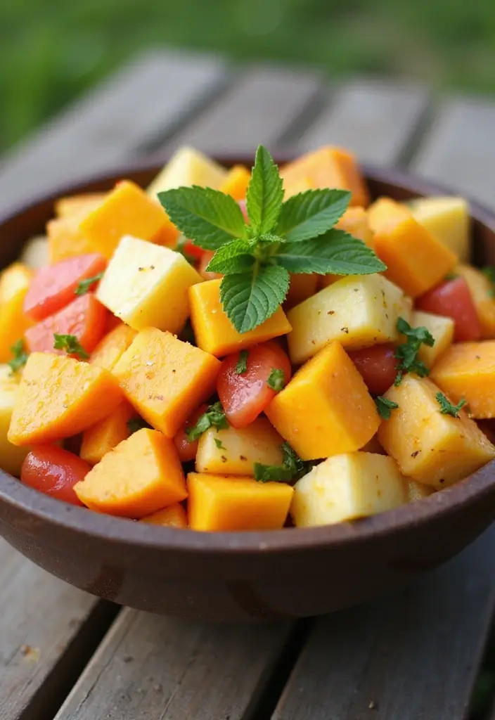 27 Fruit Snack Recipes for Kids That Are Sweet and Nutritious - 10. Tropical Fruit Salad