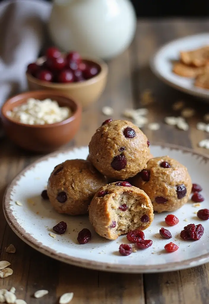 27 Fruit Snack Recipes for Kids That Are Sweet and Nutritious - 14. Energy Balls with Dried Fruits