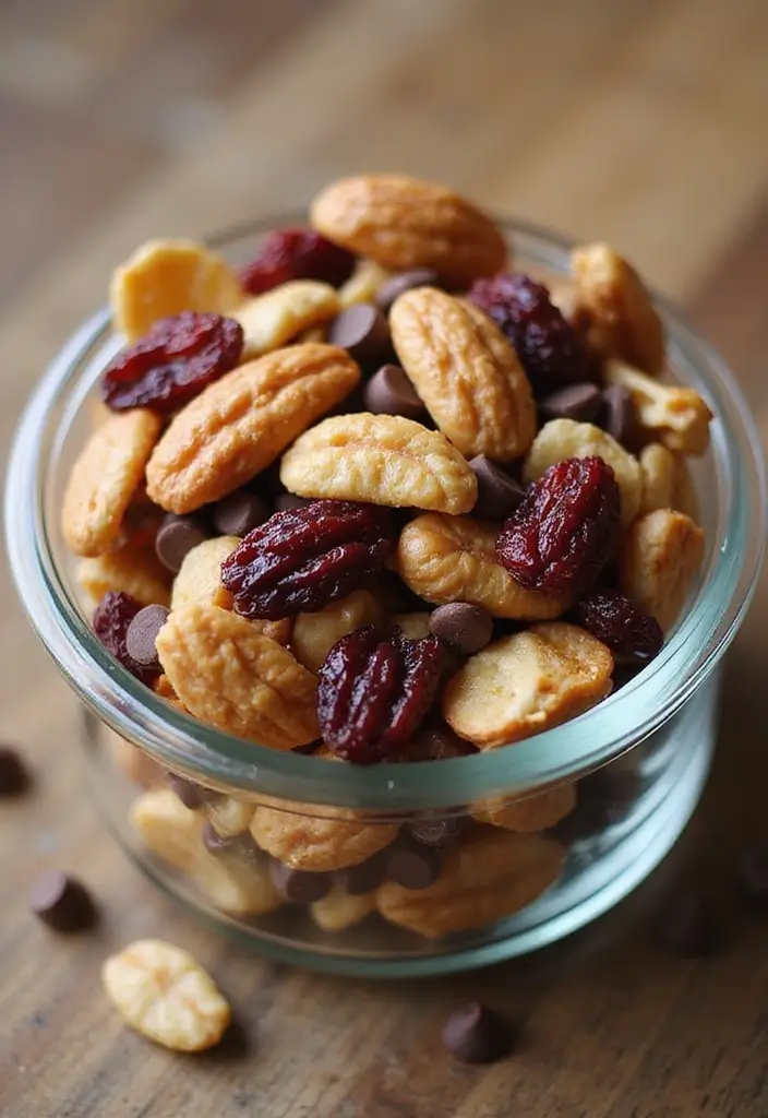 27 Fruit Snack Recipes for Kids That Are Sweet and Nutritious - 16. Fruit and Nut Trail Mix