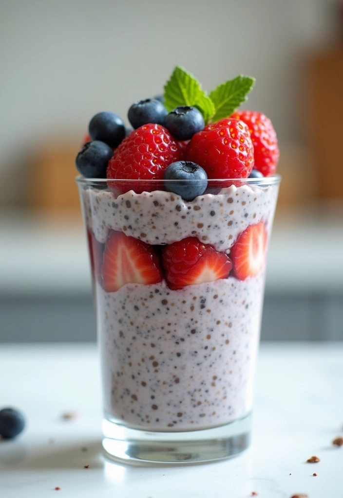 27 Fruit Snack Recipes for Kids That Are Sweet and Nutritious - 21. Mixed Berry Chia Pudding