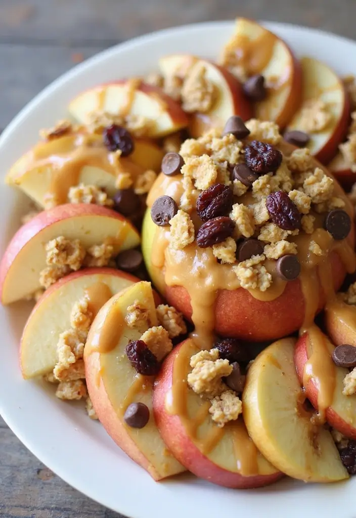 27 Fruit Snack Recipes for Kids That Are Sweet and Nutritious - 6. Apple Nachos