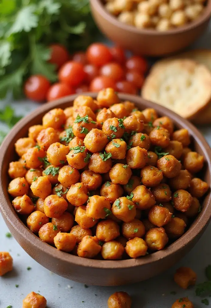 27 Gluten Free Salty Snack Recipes for Every Craving 1 27 Gluten Free Salty Snack Recipes for Every Craving - 1. Spicy Roasted Chickpeas