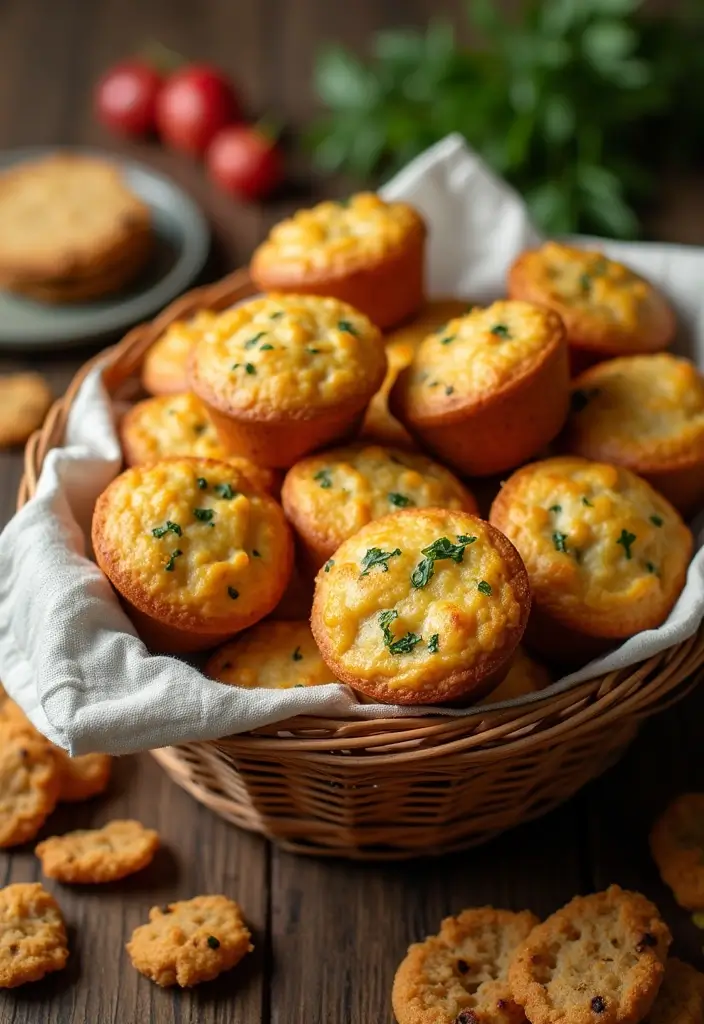 27 Gluten Free Salty Snack Recipes for Every Craving 172 27 Gluten Free Salty Snack Recipes for Every Craving - 26. Savory Cheese and Herb Muffins