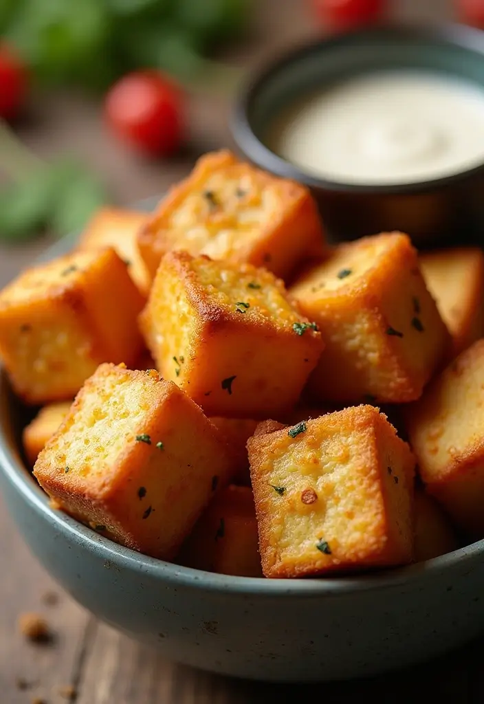 27 Gluten Free Salty Snack Recipes for Every Craving 179 27 Gluten Free Salty Snack Recipes for Every Craving - 27. Crispy Tofu Bites