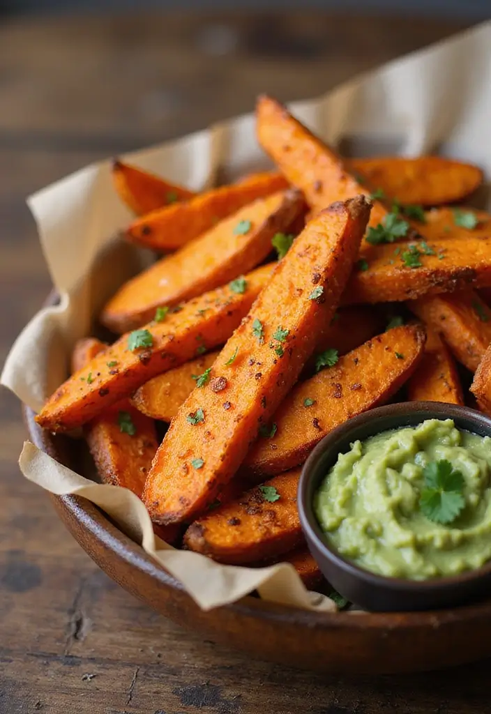 27 Quick Snack Recipes: Healthy and Delicious Plant-Based Bites 69 27 Quick Snack Recipes: Healthy and Delicious Plant-Based Bites - 11. Sweet Potato Fries