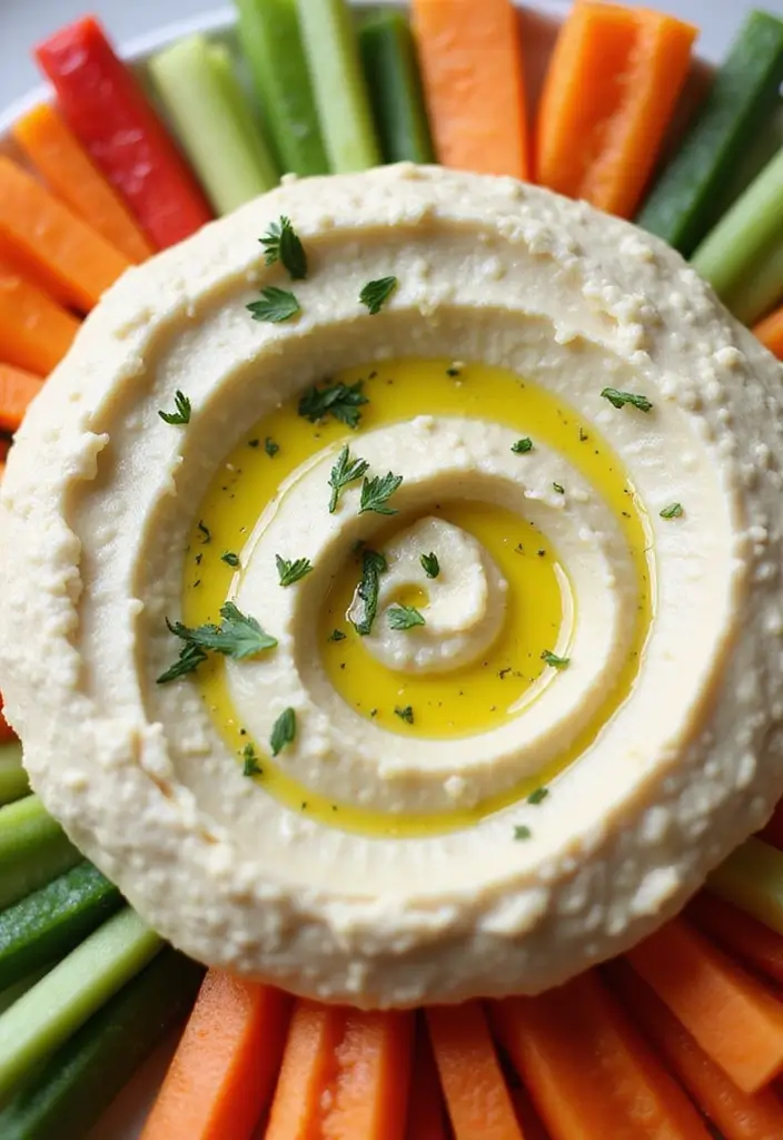 27 Quick Snack Recipes: Healthy and Delicious Plant-Based Bites 114 27 Quick Snack Recipes: Healthy and Delicious Plant-Based Bites - 18. Cauliflower Hummus