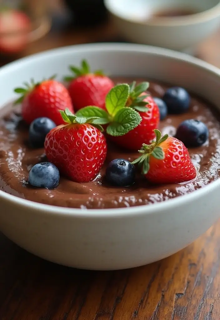 27 Quick Snack Recipes: Healthy and Delicious Plant-Based Bites 128 27 Quick Snack Recipes: Healthy and Delicious Plant-Based Bites - 20. Chocolate Avocado Pudding