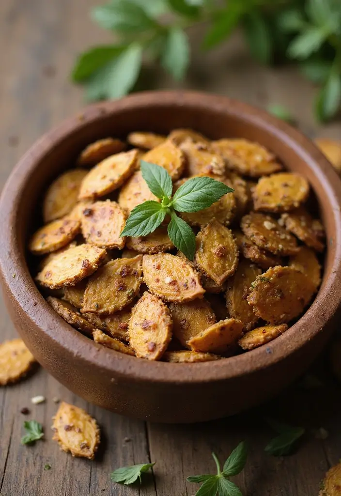 27 Quick Snack Recipes: Healthy and Delicious Plant-Based Bites 142 27 Quick Snack Recipes: Healthy and Delicious Plant-Based Bites - 22. Spiced Pumpkin Seeds