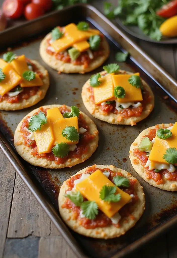 27 Quick Snack Recipes: Healthy and Delicious Plant-Based Bites 156 27 Quick Snack Recipes: Healthy and Delicious Plant-Based Bites - 24. Mini Corn Tortilla Pizzas