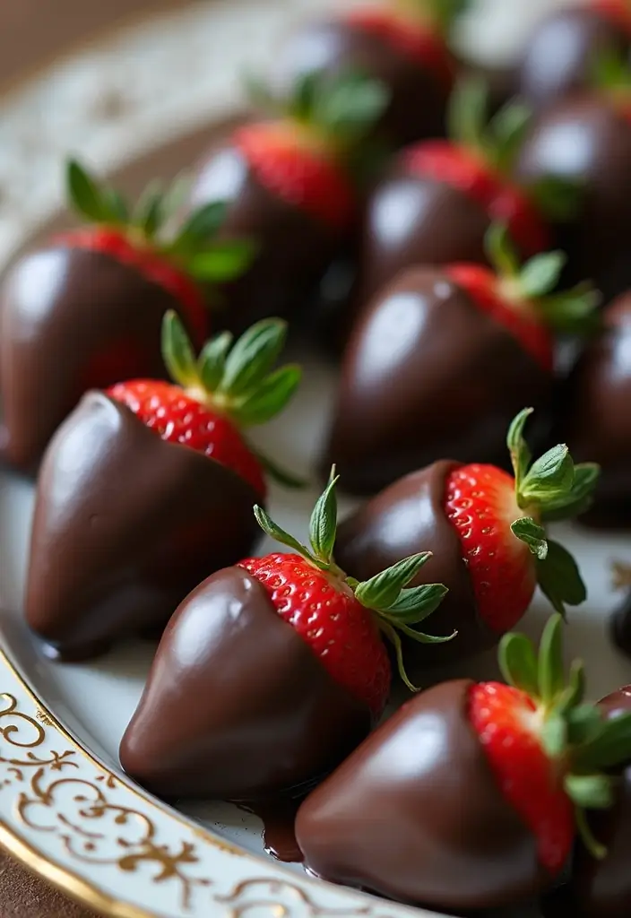 27 Quick Snack Recipes: Healthy and Delicious Plant-Based Bites 175 27 Quick Snack Recipes: Healthy and Delicious Plant-Based Bites - 27. Dark Chocolate Covered Strawberries