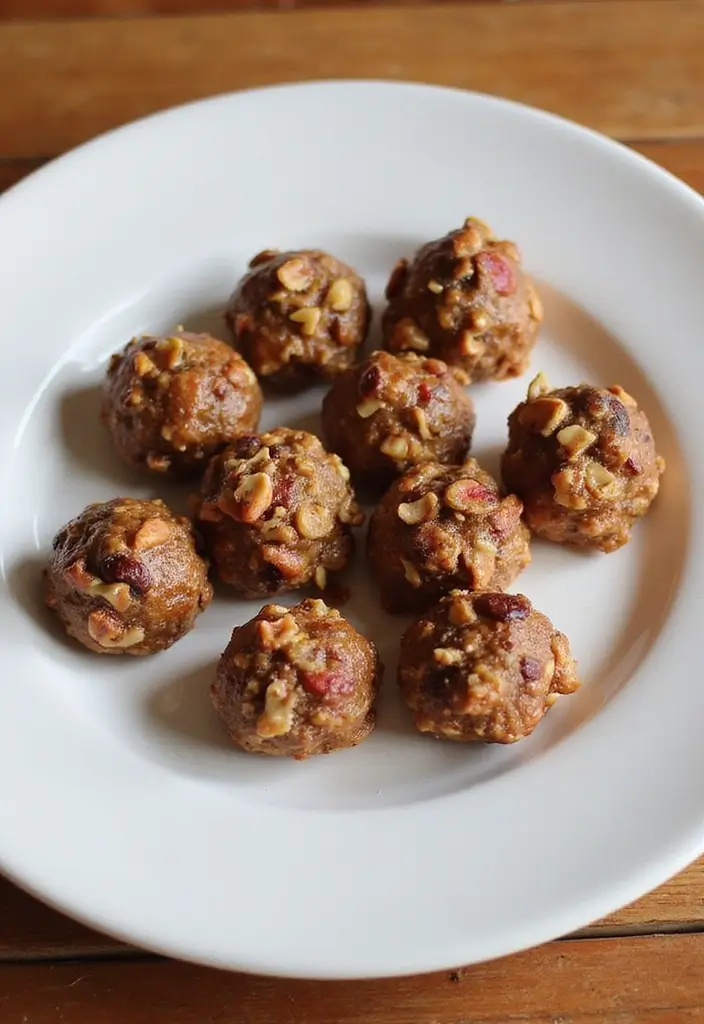 27 Quick Snack Recipes: Healthy and Delicious Plant-Based Bites 13 27 Quick Snack Recipes: Healthy and Delicious Plant-Based Bites - 3. Energy Bites with Nuts and Dates