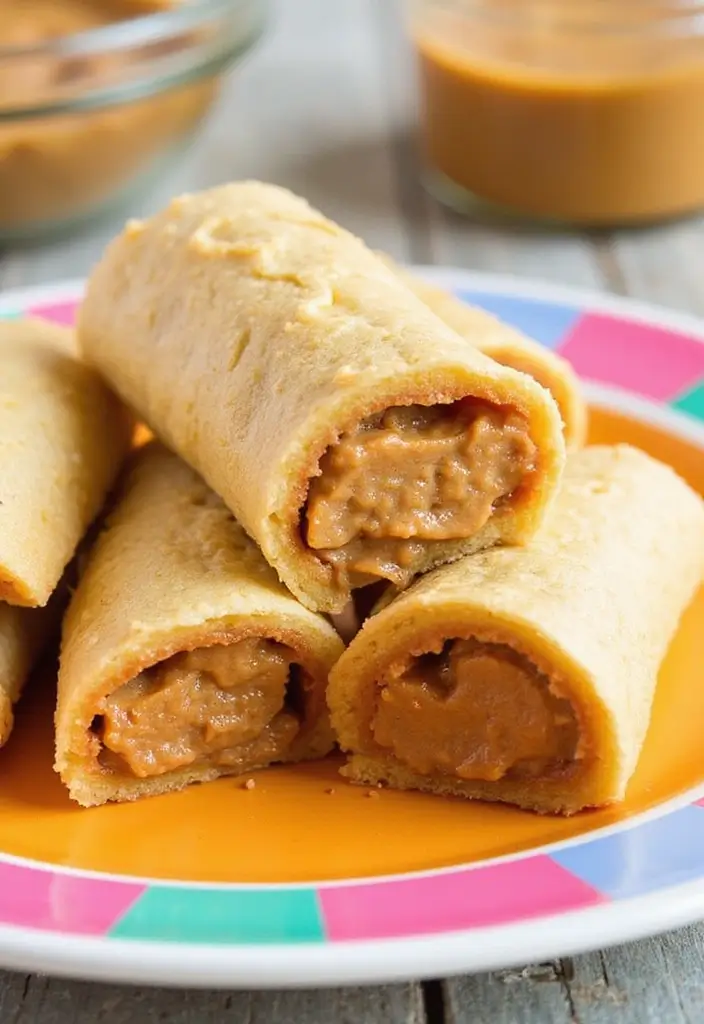 27 Quick Snack Recipes: Healthy and Delicious Plant-Based Bites 55 27 Quick Snack Recipes: Healthy and Delicious Plant-Based Bites - 9. Peanut Butter Banana Roll-Ups