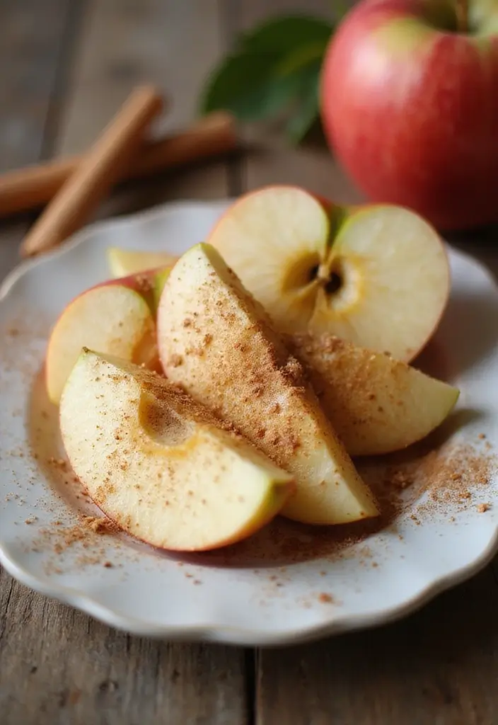 27 Quick and Easy Late Night Snack Recipes to Curb Cravings 71 27 Quick and Easy Late Night Snack Recipes to Curb Cravings - 11. Apple Slices with Cinnamon
