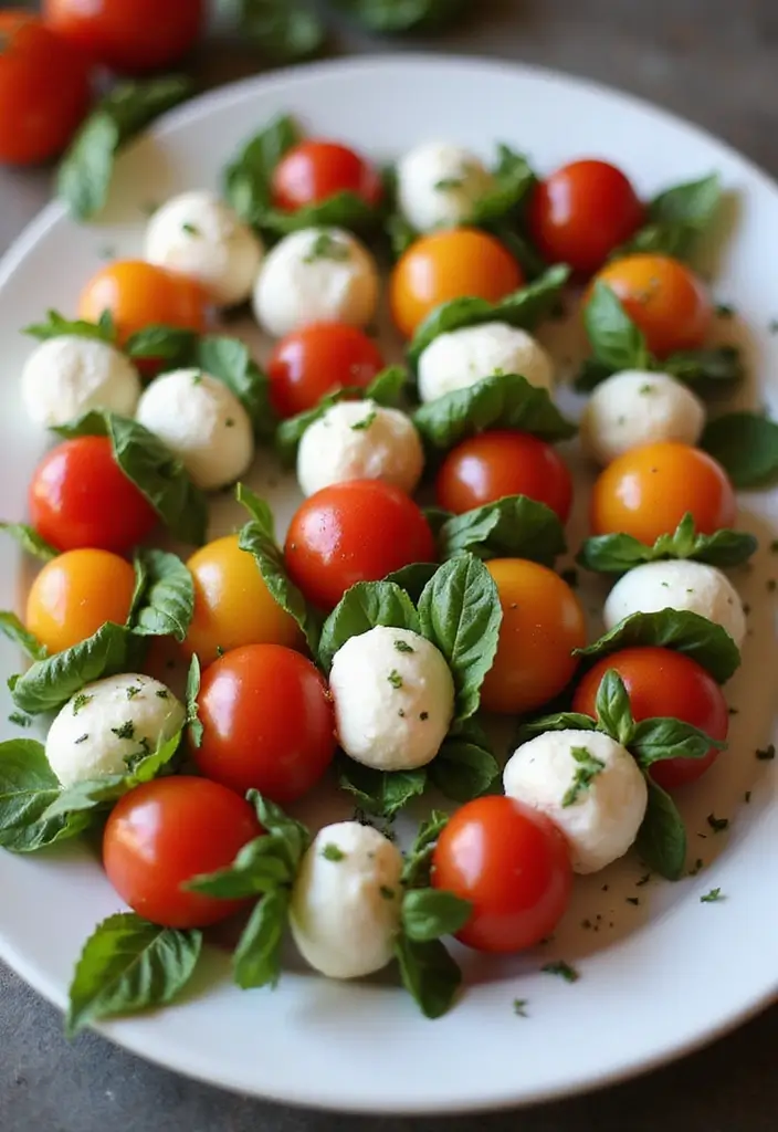27 Quick and Easy Late Night Snack Recipes to Curb Cravings 85 27 Quick and Easy Late Night Snack Recipes to Curb Cravings - 13. Mini Caprese Skewers