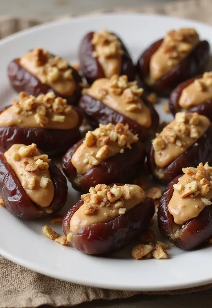 27 Quick and Easy Late Night Snack Recipes to Curb Cravings 92 27 Quick and Easy Late Night Snack Recipes to Curb Cravings - 14. Stuffed Dates