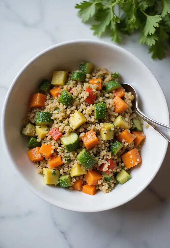 27 Quick and Easy Late Night Snack Recipes to Curb Cravings 172 27 Quick and Easy Late Night Snack Recipes to Curb Cravings - 26. Quinoa Salad