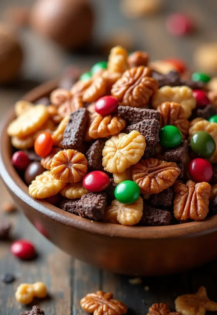 27 Sweet and Salty Christmas Snack Mix Recipes Everyone Loves 1 27 Sweet and Salty Christmas Snack Mix Recipes Everyone Loves - 1. Classic Christmas Trail Mix