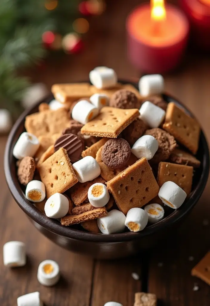 27 Sweet and Salty Christmas Snack Mix Recipes Everyone Loves 88 27 Sweet and Salty Christmas Snack Mix Recipes Everyone Loves - 14. S'mores Snack Mix