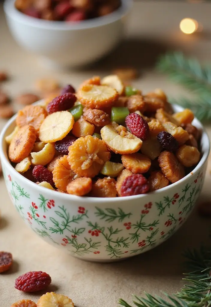 27 Sweet and Salty Christmas Snack Mix Recipes Everyone Loves 95 27 Sweet and Salty Christmas Snack Mix Recipes Everyone Loves - 15. Fruit and Nut Snack Mix