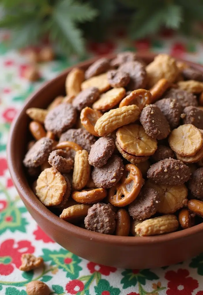 27 Sweet and Salty Christmas Snack Mix Recipes Everyone Loves 13 27 Sweet and Salty Christmas Snack Mix Recipes Everyone Loves - 3. Chocolate Peanut Butter Snack Mix