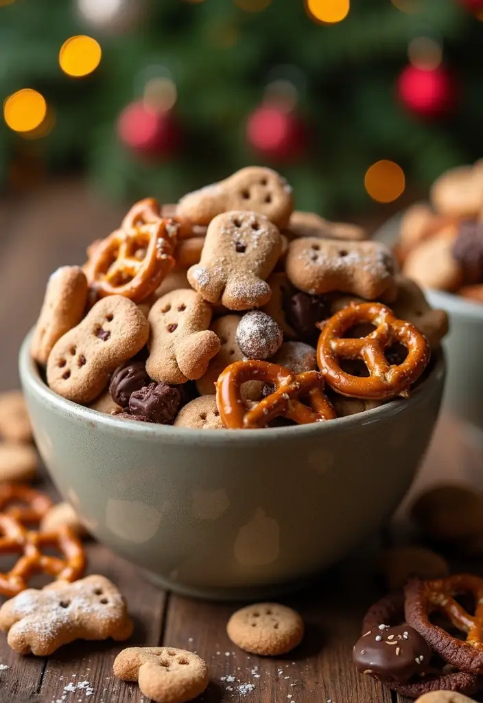 27 Sweet and Salty Christmas Snack Mix Recipes Everyone Loves 27 27 Sweet and Salty Christmas Snack Mix Recipes Everyone Loves - 5. Gingerbread Cookie Snack Mix